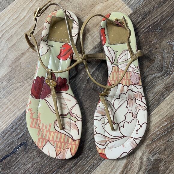 Tory Burch Emmy T-Strap Sandals - Picture 1 of 6